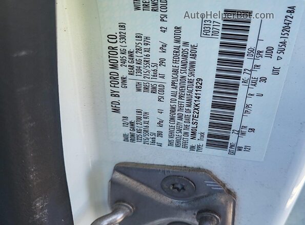 NM0LS7E2XK1411829 2019 FORD TRANSIT CONNECT  