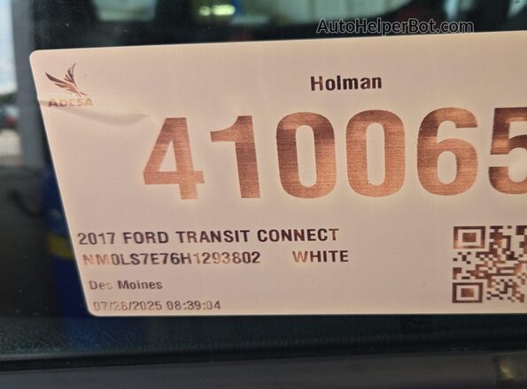 NM0LS7E76H1293802 2017 FORD TRANSIT CONNECT  Вид щитка приборов