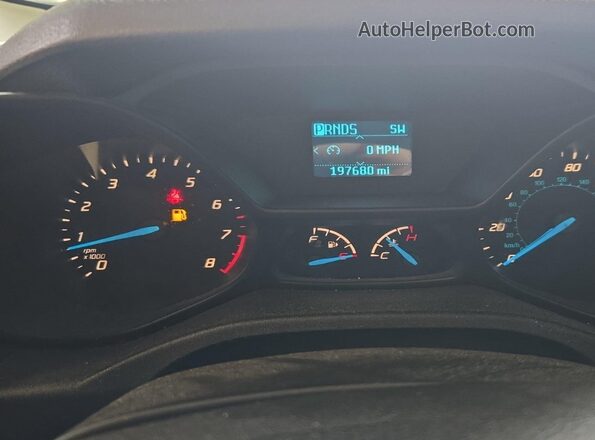 NM0LS7E76H1293802 2017 FORD TRANSIT CONNECT  Вид панели приборов