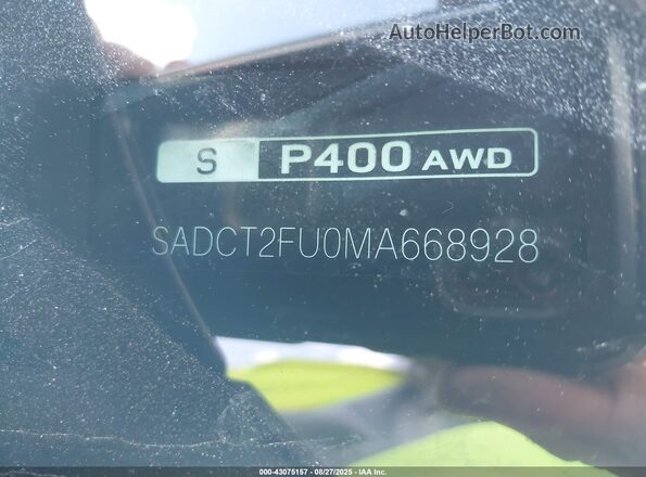 SADCT2FU0MA668928 2021 JAGUAR F-PACE Black Вид підкапотного простору