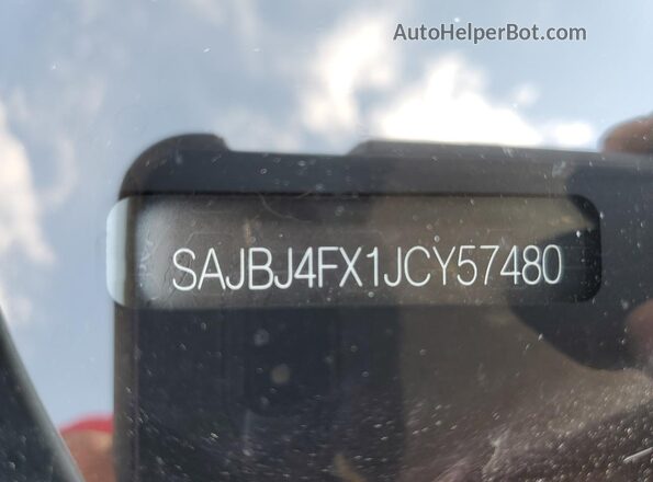 SAJBJ4FX1JCY57480 2018 JAGUAR XF White 