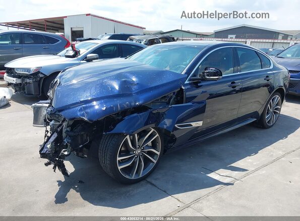 SAJBL4GX4RCY93975 2024 JAGUAR XF Dark Blue Передняя левая четверть