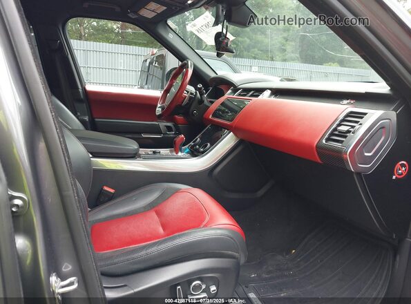 SALWZ2SE0JA804372 2018 LAND ROVER RANGE ROVER SPORT Gray Widok wnętrza z przodu