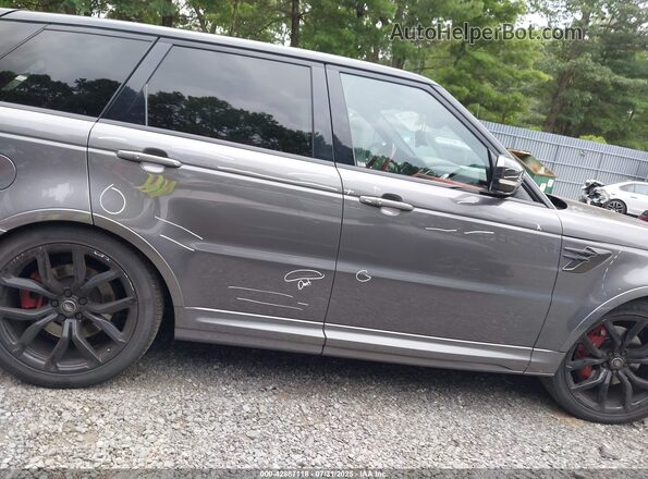 SALWZ2SE0JA804372 2018 LAND ROVER RANGE ROVER SPORT Gray Widok wnętrza z tyłu