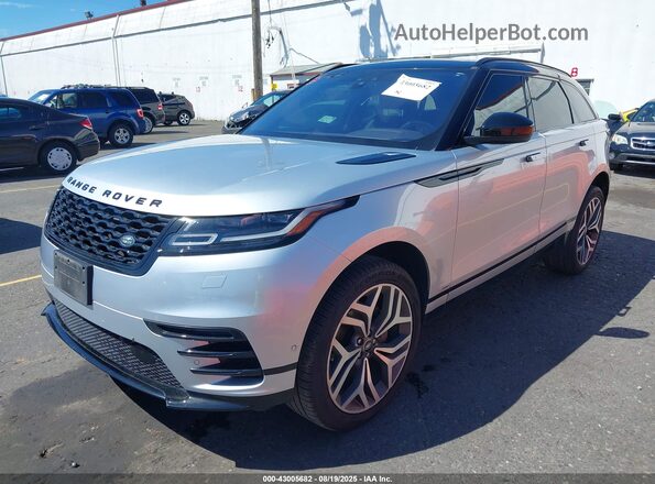 SALYL2EX0KA228596 2019 LAND ROVER RANGE ROVER VELAR Silver Առջևի ձախ երեք քառորդ տեսարան