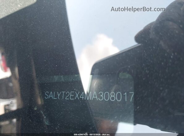SALYT2EX4MA308017 2021 LAND ROVER RANGE ROVER VELAR Black Widok komory silnika