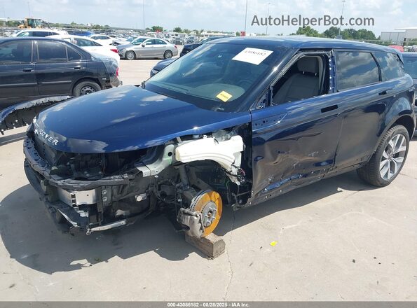 SALZP2FX4NH168518 2022 LAND ROVER RANGE ROVER EVOQUE Blue Առջևի ձախ երեք քառորդ տեսարան