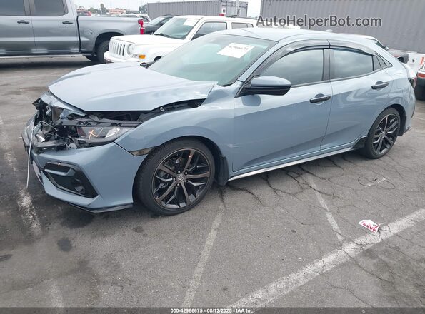 SHHFK7H49MU423931 2021 HONDA CIVIC Blue Przód lewy