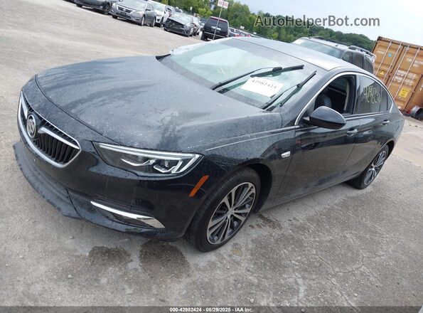 W04GP6SX1K1009689 2019 BUICK REGAL Black წინა მარცხენა ხედი სამი მეოთხედიდან