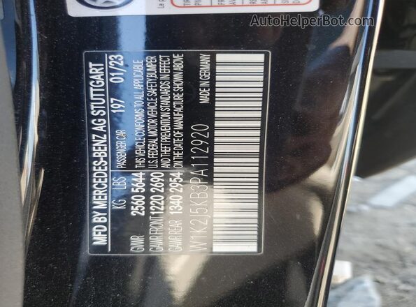 W1K2J5KB3PA112920 2023 MERCEDES-BENZ CLS-CLASS Black 