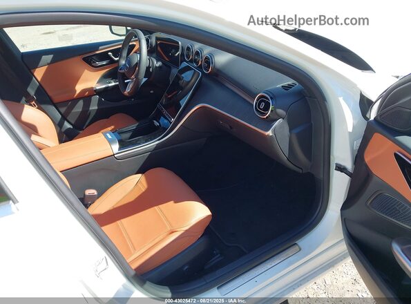 W1KAF4HB8SR277855 2025 MERCEDES-BENZ C-CLASS White Front interior view