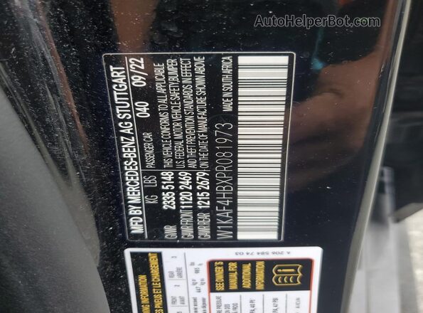 W1KAF4HBXPR081973 2023 MERCEDES-BENZ C Black 