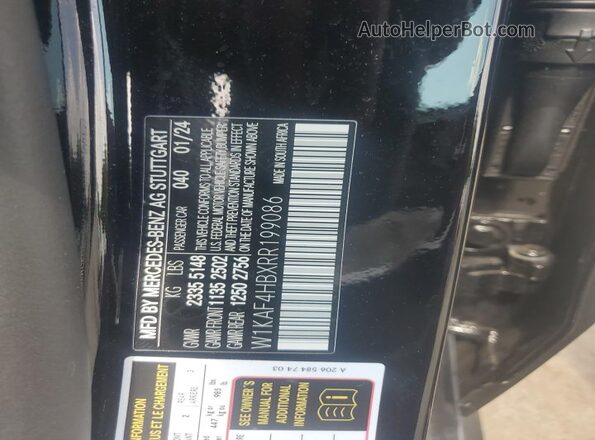 W1KAF4HBXRR199086 2024 MERCEDES-BENZ C Black 