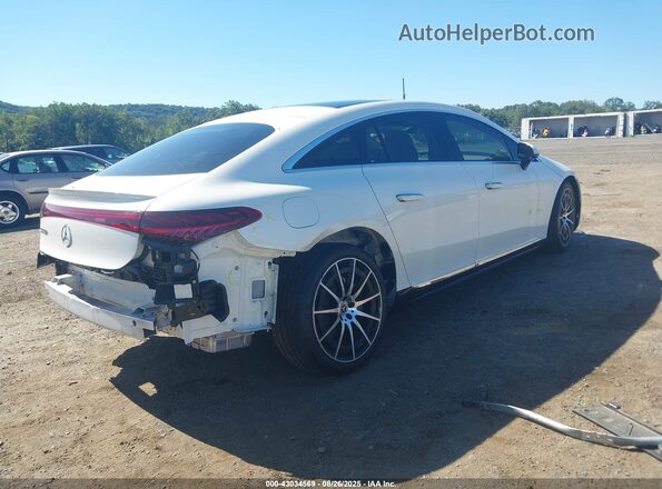 W1KCG2DB9NA012865 2022 MERCEDES-BENZ EQS 450+ White Задня права чверть