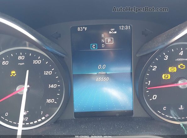 W1KWF8DB0LR589222 2020 MERCEDES-BENZ C-CLASS Black Вид задніх сидінь