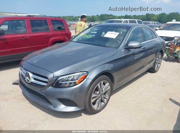 W1KWF8EB0MR609887 2021 MERCEDES-BENZ C-CLASS Gray წინა მარცხენა ხედი სამი მეოთხედიდან