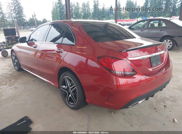 W1KWF8EB9MR609032 2021 MERCEDES-BENZ C-CLASS Red Tył lewy