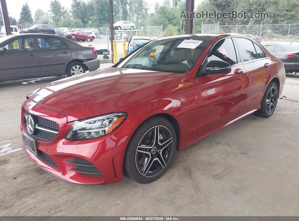 W1KWF8EB9MR609032 2021 MERCEDES-BENZ C-CLASS Red Przód lewy