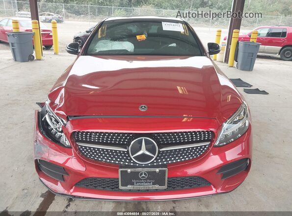 W1KWF8EB9MR609032 2021 MERCEDES-BENZ C-CLASS Red Widok zestawu wskaźników