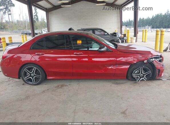 W1KWF8EB9MR609032 2021 MERCEDES-BENZ C-CLASS Red Widok wnętrza z tyłu