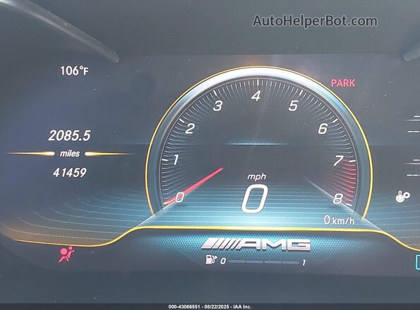 W1KWF8HB2LR603745 2020 MERCEDES-BENZ AMG C 63 Черный 