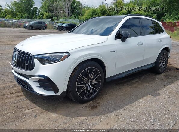 W1NKM8HBXSF357700 2025 MERCEDES-BENZ AMG GLC 43 White Առջևի ձախ երեք քառորդ տեսարան