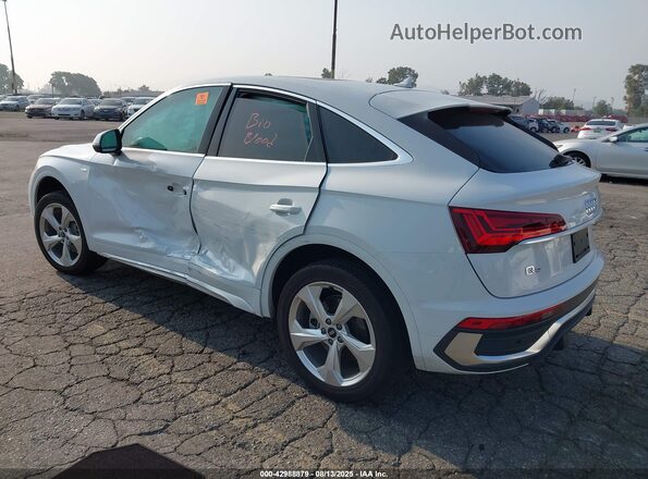 WA14AAFY7M2085490 2021 AUDI Q5 White Հետևի ձախ