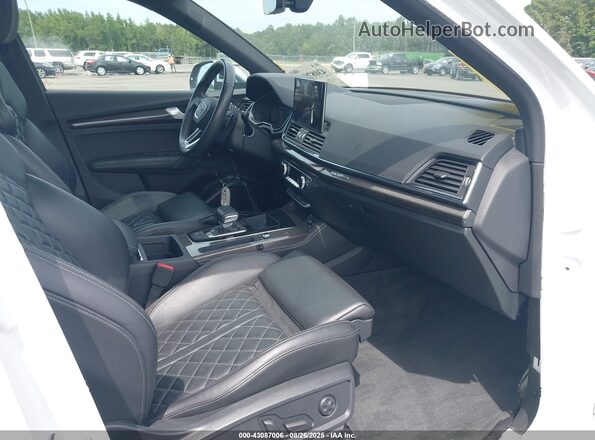WA1B4AFY2M2022134 2021 AUDI SQ5 White Widok wnętrza z przodu