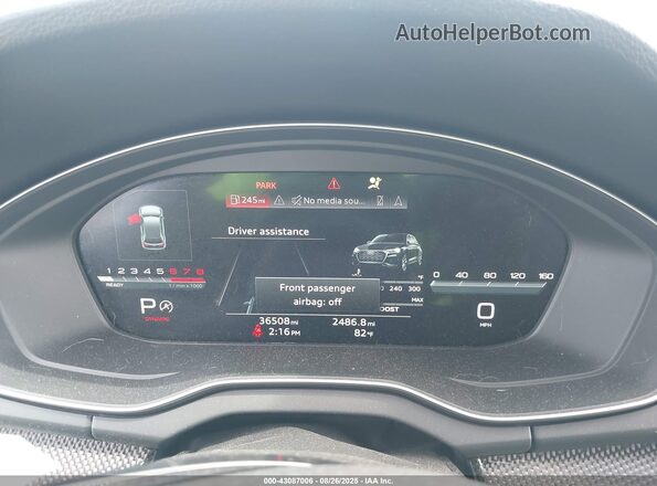 WA1B4AFY2M2022134 2021 AUDI SQ5 White Widok tylnych siedzeń