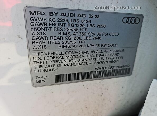 WA1DECF31P1099657 2023 AUDI Q3  