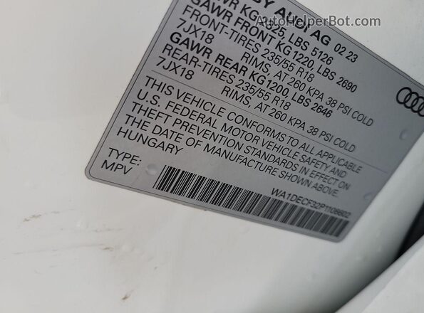 WA1DECF32P1106602 2023 AUDI Q3  