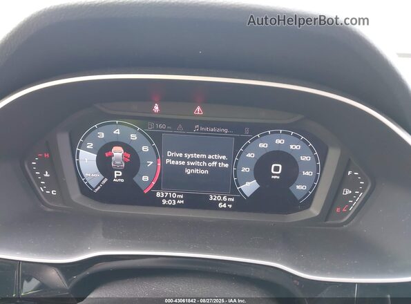 WA1DECF33K1083324 2019 AUDI Q3 White უკანა სავარძლების ხედი