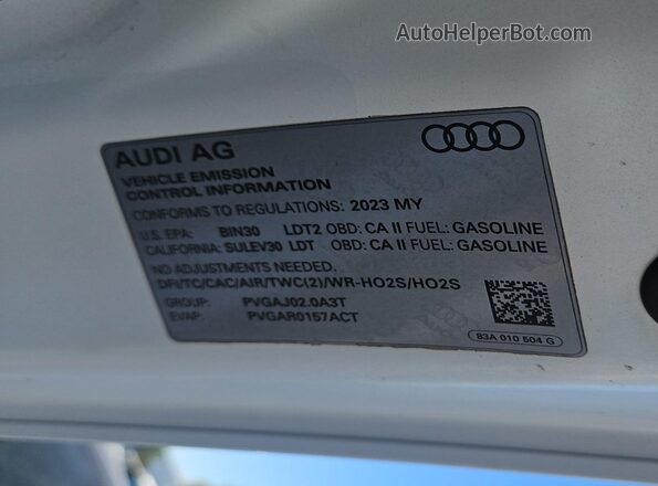 WA1DECF33P1107032 2023 AUDI Q3  Front view