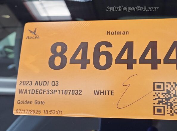 WA1DECF33P1107032 2023 AUDI Q3  