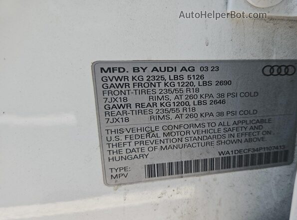 WA1DECF34P1107413 2023 AUDI Q3  