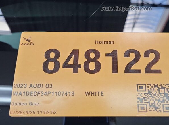 WA1DECF34P1107413 2023 AUDI Q3  