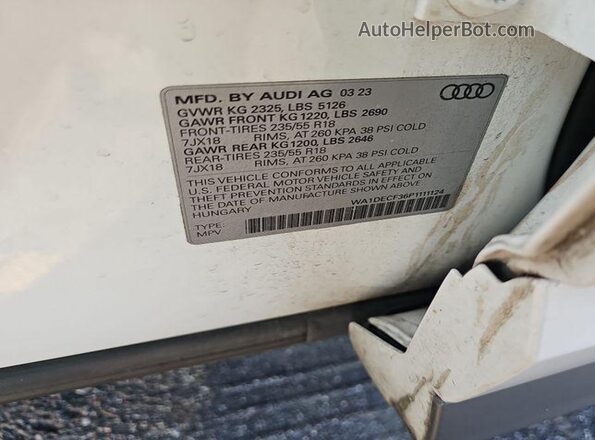 WA1DECF36P1111124 2023 AUDI Q3  