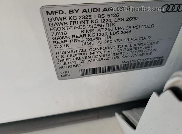 WA1DECF3XP1107285 2023 AUDI Q3  