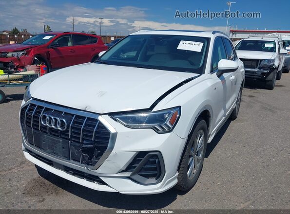 WA1EECF32M1073598 2021 AUDI Q3 White წინა მარცხენა ხედი სამი მეოთხედიდან