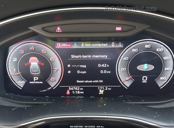WA1EVAF10LD020690 2020 AUDI Q8 White უკანა სავარძლების ხედი