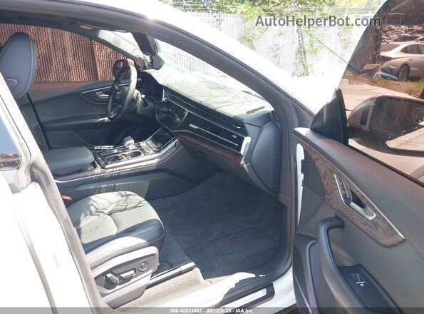 WA1EVAF10LD020690 2020 AUDI Q8 White წინა სალონის ხედი