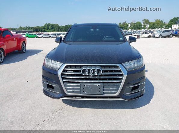 WA1LAAF7XHD039214 2017 AUDI Q7 Blue Widok zestawu wskaźników