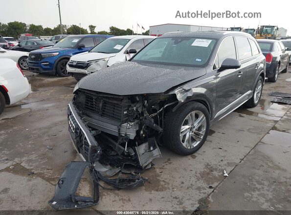 WA1VXBF75PD026785 2023 AUDI Q7 Gray წინა მარცხენა ხედი სამი მეოთხედიდან