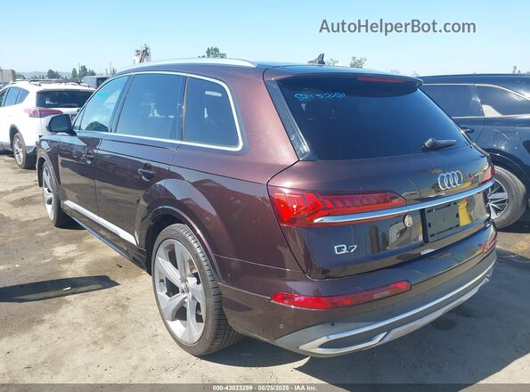 WA1VXBF76MD027682 2021 AUDI Q7 Dark Brown Trasero izquierdo