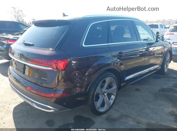 WA1VXBF76MD027682 2021 AUDI Q7 Dark Brown Trasero derecho