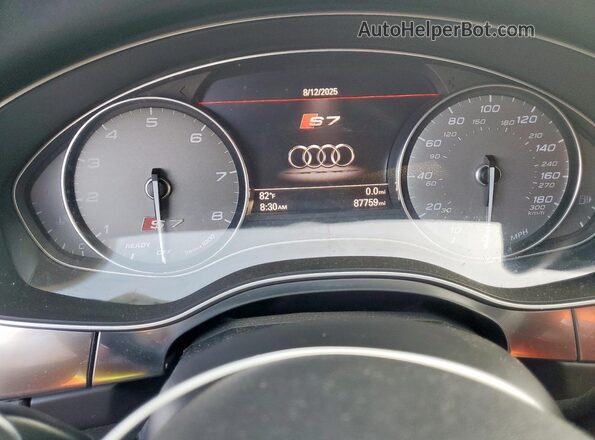 WAU2FAFCXJN014083 2018 AUDI S7 Серебряный Вид щитка приборов