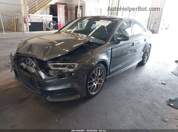 WAUB1GFF2H1074307 2017 AUDI S3 Pewter Առջևի ձախ երեք քառորդ տեսարան