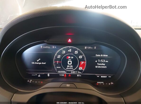 WAUB1GFF2H1074307 2017 AUDI S3 Pewter Հետևի նստատեղերի տեսք