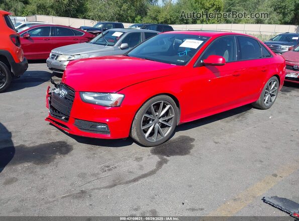 WAUBGAFL1GA002319 2016 AUDI S4 Красный Передняя левая четверть