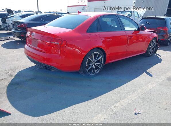WAUBGAFL1GA002319 2016 AUDI S4 Красный Задняя правая четверть